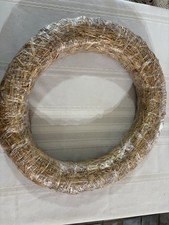Assorted wreaths 15 inches to 2.5 inches straw, Wicker and Grapevine 22 count