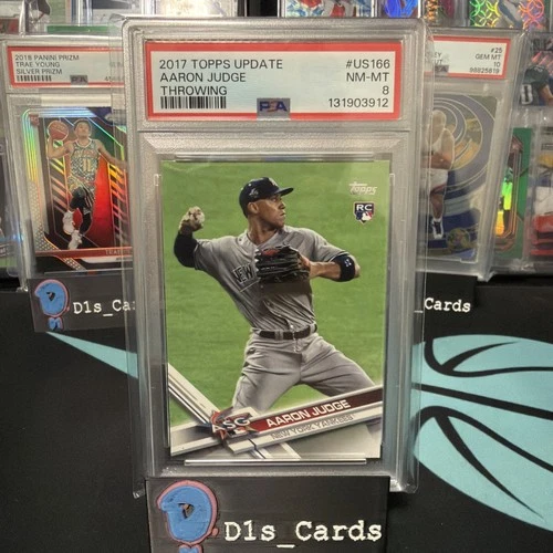 2017 Topps Update #US166 Aaron Judge N.Y. Yankees  RC PSA 8 NM-MT