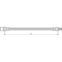 Metzger 4110641 Bremsschlauch FüR Mitsubishi Lancer Outlander Cargo CU W CS A