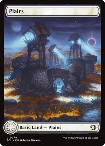 Lorwyn Eclipsed Plains #279 Full Art Basic Land