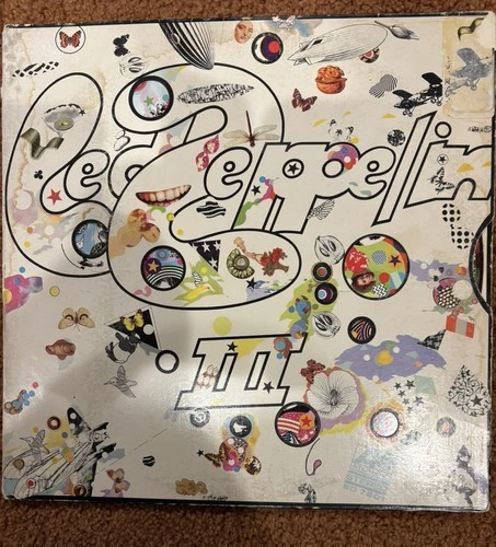 LED ZEPPELIN III 3  LP album record vinyl 1977 rotating wheel
