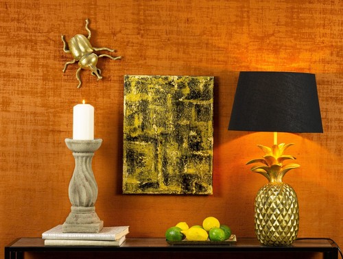Portacandele a colonna decorativo medievale effetto pietra grossa gotico alto 30 cm - Foto 5 di 6