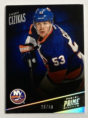 2013-14 Panini Prime Hockey Islanders Casey Cizikas Silver Parallel 28/50