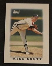 1988 Topps Major League Leaders Mini Mike Scott Baseball Card 51 Astros  Pitcher
