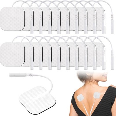 TENS-EMS Elektroden-Pads 40x40mm, 20 Stück, Wiederverwendbar, Muskelstimulation