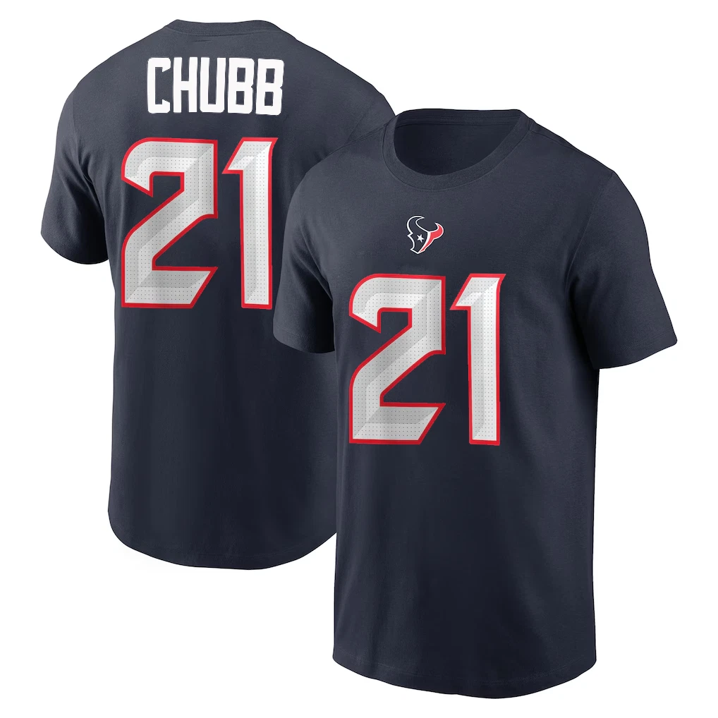 Nick Chubb #21 Houston Football Name and Number - Size S to 5XL