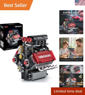 #ad V8 Engine Building SetV8 Engine Model kit that RunBuild Your Own STEM Mini ... $58.94