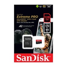 SanDisk Extreme PRO 128GB Micro SD V30 Speed Up 170MB/S microSDXC Memory Card