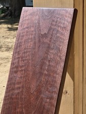 1 In. X 7In. X 42 Curly Highly Figured, Quilted Black Walnut S4S Hardwood Board