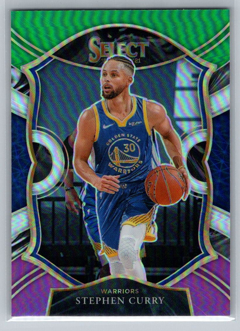 2020-21 Panini Select #57 Stephen Curry Green White Purple
