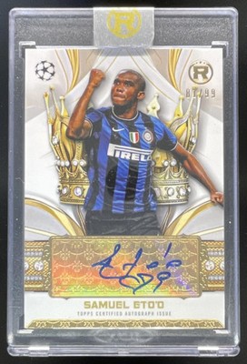 2024-25 Topps Reverence UEFA Crowned Legend #CLA-SE Samuel Eto'o Auto /99