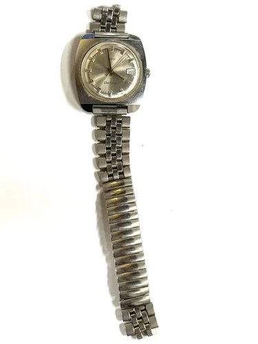 Vintage Date TIMEX Men Wrist WATCH Electronic Original For Parts Not Working