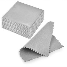 Sterling Silver Polishing Cloth 50 Pack Jewelry Cleaning Reusable Soft Rag