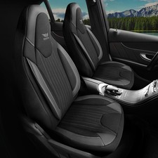 Autositzbezüge Schonbezüge passend für Honda HR-V (Schwarz-Grau) 718L01