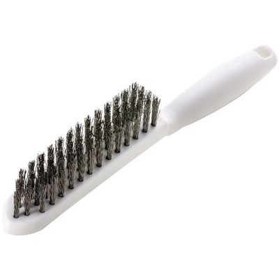 Drahtbürste L.285mm 0,35mm VA-Stahldraht gewellt 4-reihig LESSMANN Stahlbürste