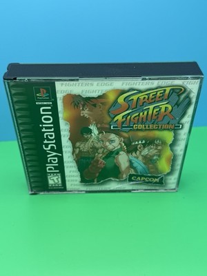 Street Fighter -Fighters Edge Collection 2 Disc Set W/ Manny, Ps1 Playstation 1.