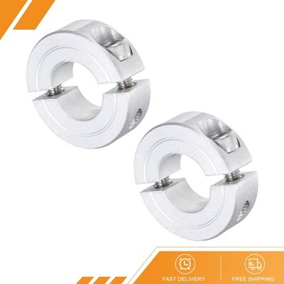 2pack Double Split Shaft Collar 5/8'' Bore Aluminum Clamping Collar 1-5/16'' OD