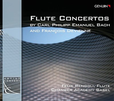CD Flute Concertos by Carl Philipp Emanuel Bach Renggli Digipack (K112)