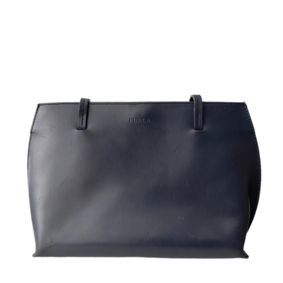 バッグ FURLA vintage lether shoulder bag 90's Vintage Furla Made in Italy Smooth Leather Shoulder Bag, Black M