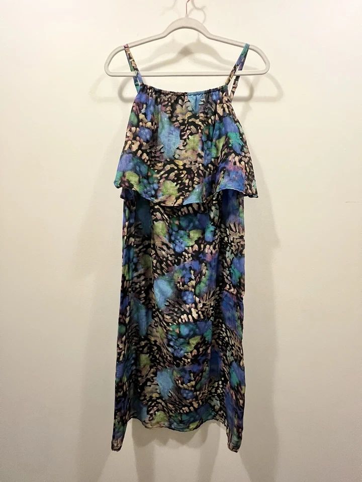 MARIMEKKO Watercolor Silk Blend Midi Dress Foto 3 de 4
