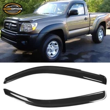 Fit 05-15 Toyota Tacoma Standard Cab Window Visors Rain Sun Guard Vent Deflector