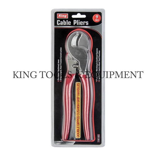 KING 9" CABLE CUTTERS CUTTING PLIERS, High Leverage, Bypass Shear Cut NEW - Picture 4 of 4