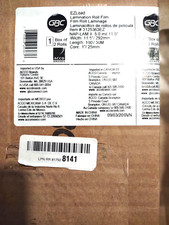 2 Rolls GBC 11.5 x 100ft 5mil Thermal Laminating Film Gloss EZ Load Blue End Cap