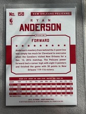 2015-16 Panini NBA Hoops Red Back Ryan Anderson New Orleans Pelicans No. 158