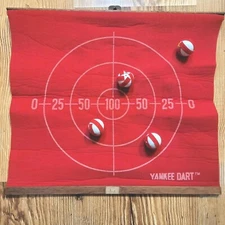 Vintage Yankee & Pub Darts Felt Wall Game Man Cave Game Room Decor