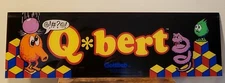 Original Q Bert Gottlieb 1982 sign video game Man Cave marquis celluloid 1982