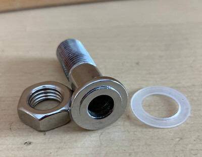 DW DRUM WORKSHOP Air Vent Hole Grommet Part Threaded Chrome Finish 1 1/8'' Length