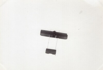 Frankreich Joseph Cei Flying a Caudron Doppeldecker französische Luftfahrt altes Foto um 1910