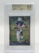 2015 MELVIN GORDON BGS 9.5 TOPPS CHROME MINI CAMO REFRACTOR /99 ROOKIE RC