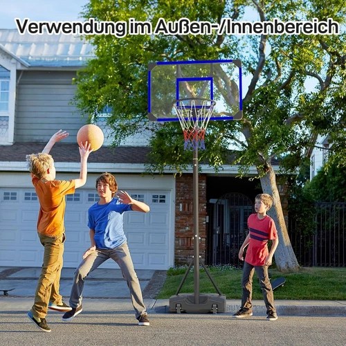 Basketballständer 147-260cm Basketballkorb mit Ständer Rollen Basketballanlage - Bild 7 von 20