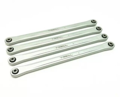 Losi Mega Truck/LMT2.0 Treal Machined Aluminum Ext. Length Lower 4-Links - Slvr