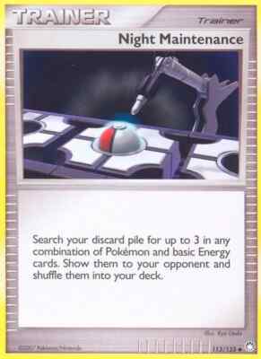 Pokémon TCG - 1x SP Night Maintenance - Mysterious Treasures (113/123) x1