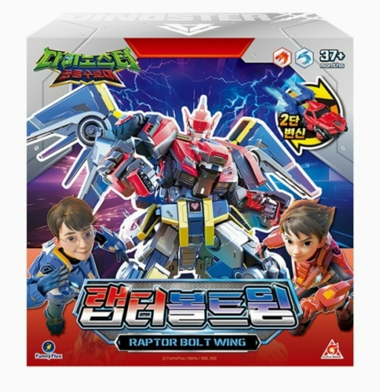Dinoster Raptor Bolt Wing Transformer Robot Car Quantum Heroes