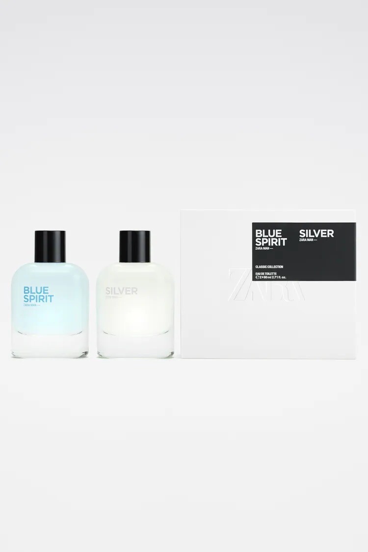 ZARA MAN BLUE SPIRIT SILVER x oz (80ml) EDT Spray NEW
