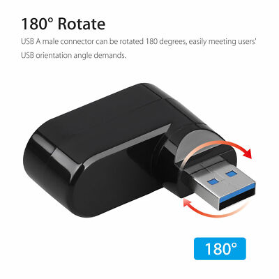 3-Port USB 3.0 Hub Splitter - High Speed Expansion Adapter For PC, Laptop, Desktop