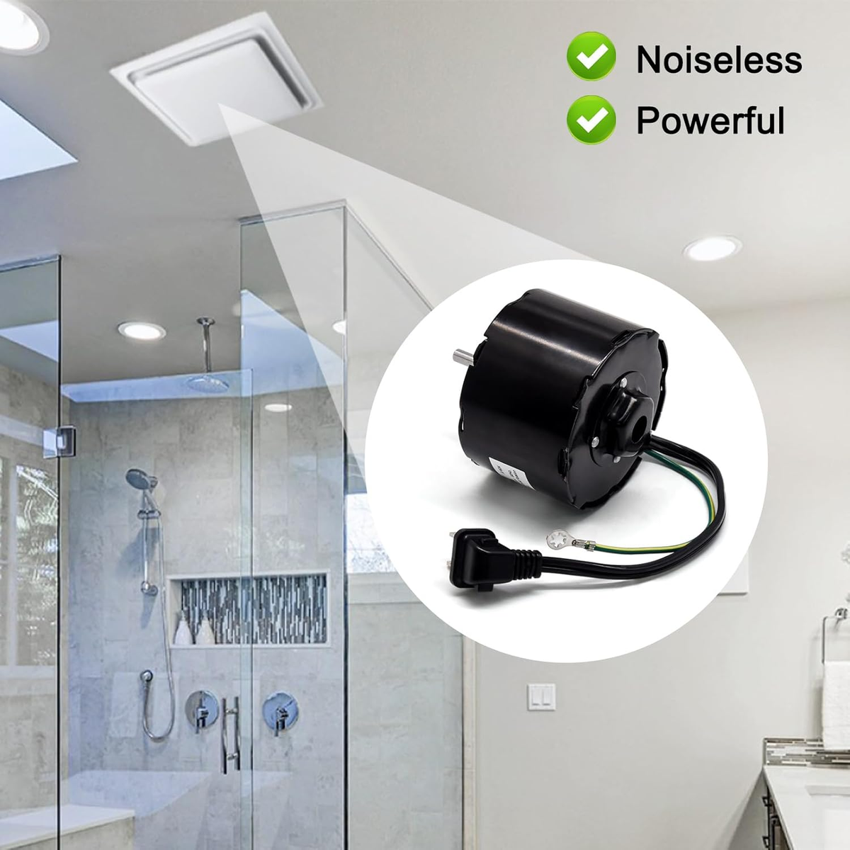 エコたろう JA2C028G, 23405SER, S23405SER Bathroom Exhaust Fan Motor for Broan