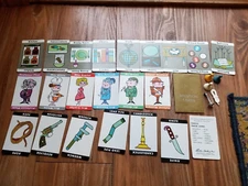 Clue Parker Bros. 1960 game pieces lot