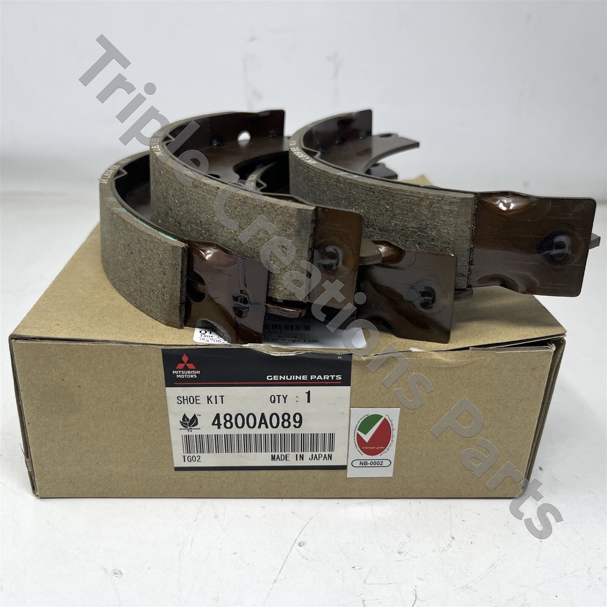 デボネア☆MITSUBISHI☆ブレーキシューMR981223 4800A089 Genuine Mitsubishi Shoe Set Rear Brake OEM | eBay