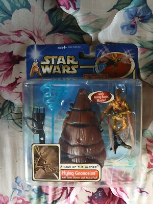 Star Wars Attack of the Clones Flying Geonosian With Sonic Blaster & Attack Pod