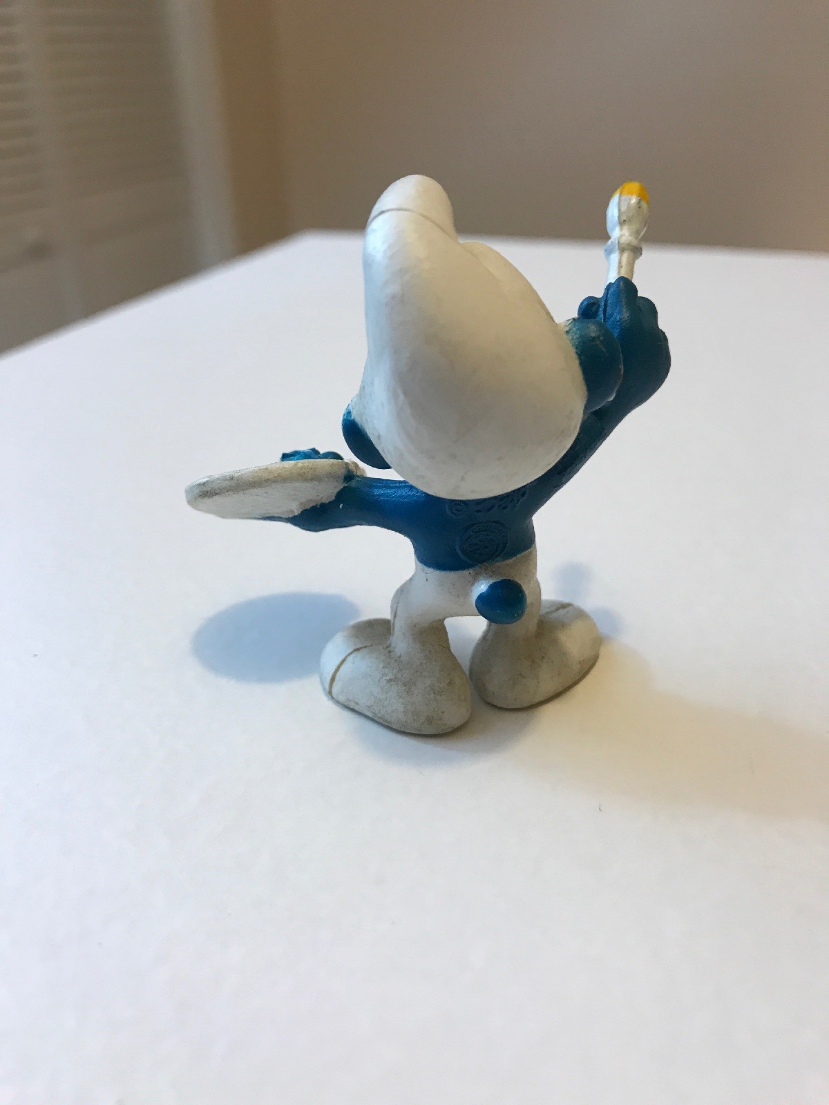 Smurfs Artist Smurf Painter 20045 Paint Brush Figure Vintage PVC Peyo