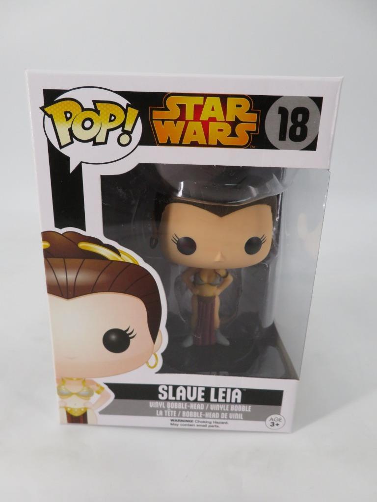 Brand New = = Funko Pop! Star Wars - #18 Slave Leia - Vinyl Bobble-Head Figure