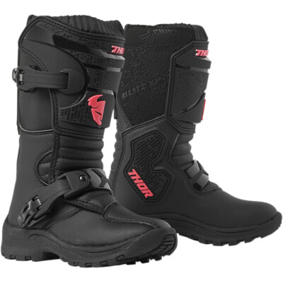Thor MX Motocross Youth MINI Blitz XP Boots (Black/Pink) 13