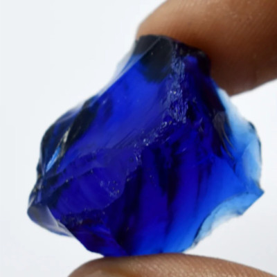 410 Carat Natural Blue Obsidian Rough Gemstone from Mexico for Custom Jewelry