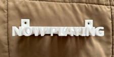 NOW PLAYING Vinyl LP Record Album Display Wall Mount Shelf - White - 3D Printed