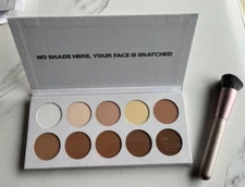 BH Cosmetics Studio Pro Makeup 10 Shade and Define Contour Palette w/Brush New