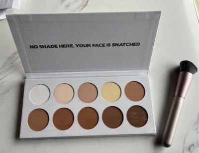BH Cosmetics Studio Pro Makeup 10 Shade and Define Contour Palette w/Brush New